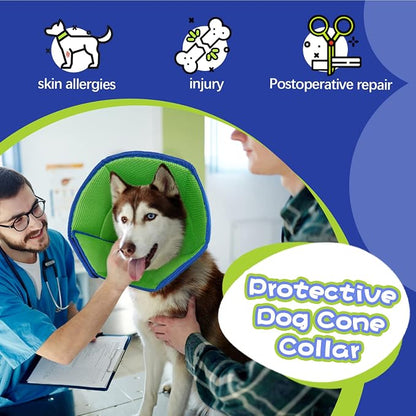 Dog Cone Collar Soft Cone for Medium Dogs After Surgery Adjustable Elizabethan - Image 7