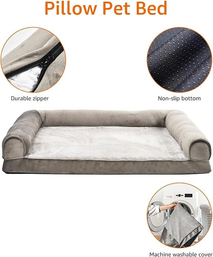 Amazon Basics Dog Bed with Cooling Gel Memory Foam, Pressure-Relief Support - Image 6