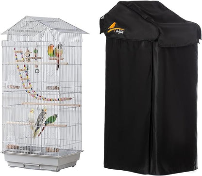 Small Bird Cage Cover Good Night Black-Out Cover by Perfitel-tellperfectlife