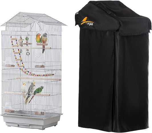 Small Bird Cage Cover Good Night Black-Out Cover by Perfitel-tellperfectlife