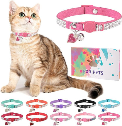 Rhinestone Cat Collar Breakaway by DILLYBUD