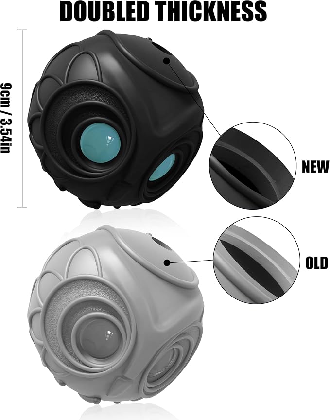 Mewlmart Giggle Ball for Dogs Owl Toys for Aggressive Chewers Punching Balls - Image 3