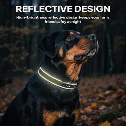 PetiFine Dog Collars for Medium Dogs, Neoprene Padded and Adjustable, - Image 5