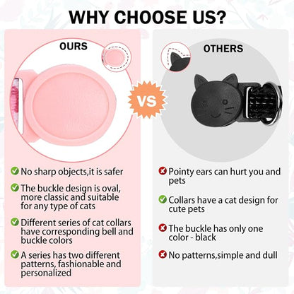 Breakaway Cat Collars for Girl Boy Cats, Spring Summer All Weather Cat Collar - Image 5