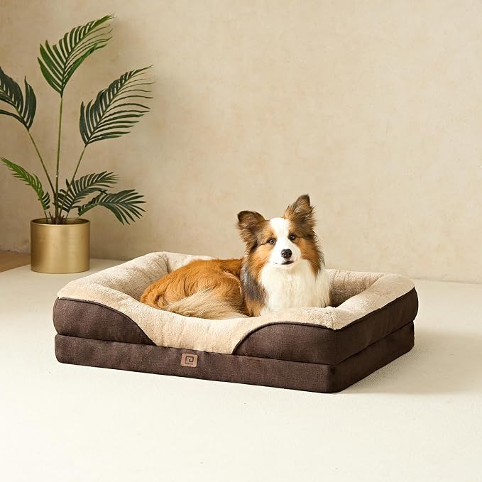 EHEYCIGA Orthopedic Dog Bed for Medium Dog, Waterproof Liner & Washable - Image 8