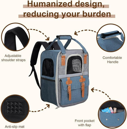 ‌YooxArmor Cat Carrier Backpack, Airline Approved Mesh Dog Backpack - Image 5