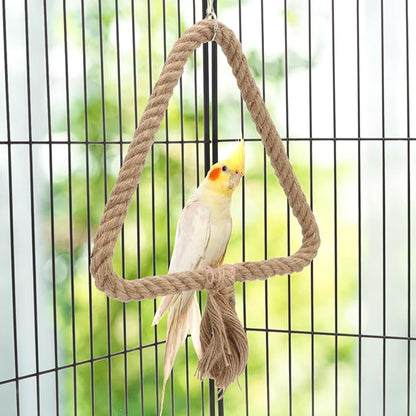 Bird Rope Swing Toy Parrot Climbing Perch Stand - Image 2