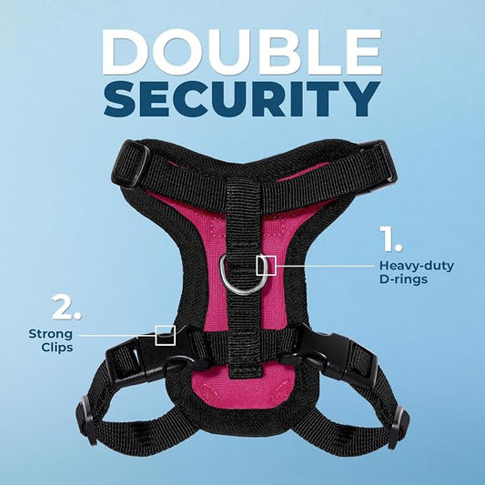 Voyager Escape-Proof Step-in Lock Cat Harness & 5ft Neoprene-Handle Leash Set - Image 2