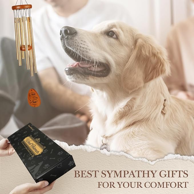 SteadStyle Pet Memorial Gifts for Dogs, Dog Memorial, Pet Memorial Wind Chime - Image 2