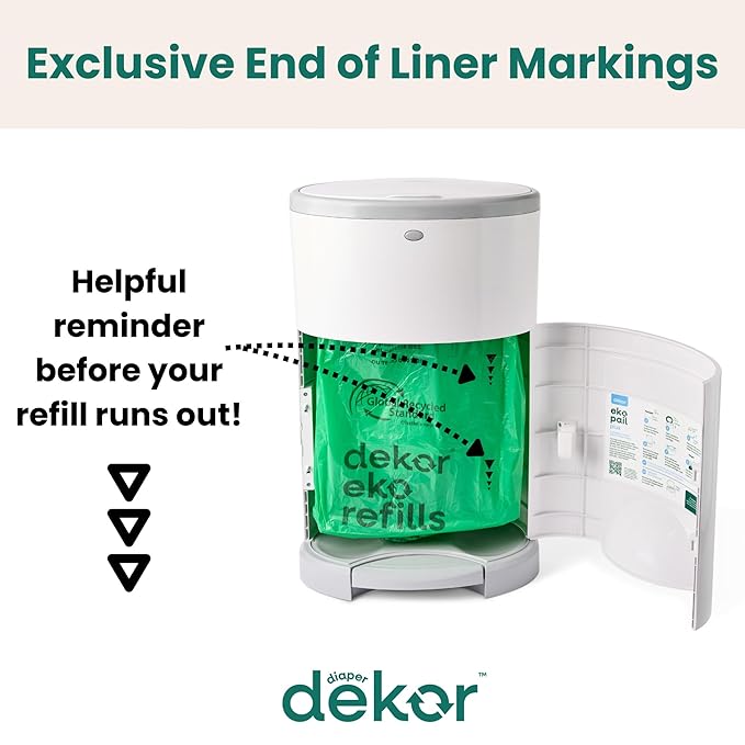 Diaper Dekor CLASSIC Diaper Pail Refills 2 Count Unscented Exclusive - Image 6