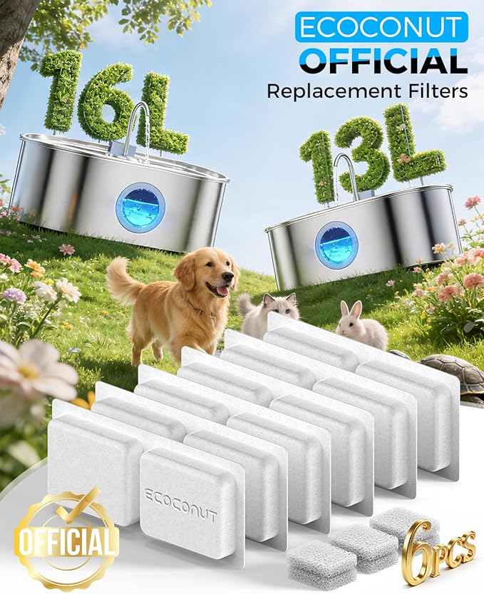 3.4Gal Dog Water Fountain for Large Dogs, 13L Stainless Steel Large Pet Fountain - Image 2