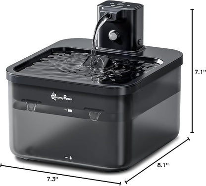 DownyPaws Cat Water Fountain Cordless, 84oz/2.5L Fursink Wireless Pet Water - Image 10