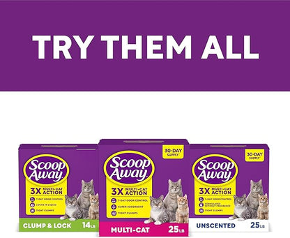 Scoop Away Advanced Multi-Cat Clumping Cat Litter, Meadow Fresh Scent, 18.5 - Image 10