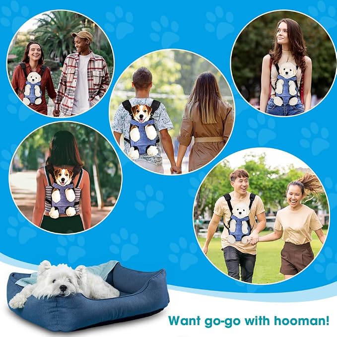 Dog Backpack Carrier, Front Pocket - Image 9