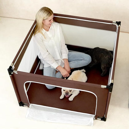 EHEYCIGA 42x42x26 Inches Puppy Playpen Without Top Cover - Image 9