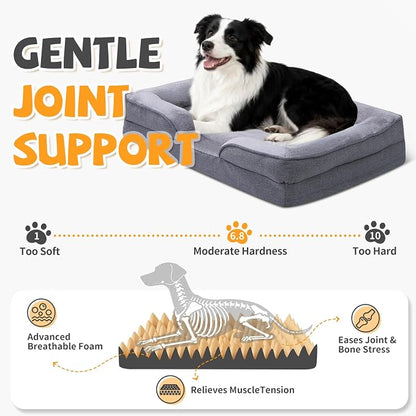 Makigued Orthopedic Dog Bed for Medium Dogs Egg Crate Foam Pet Sofa - Image 2