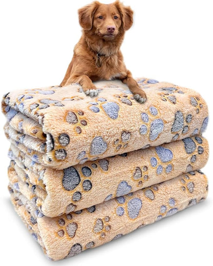 Dog Blankets for Medium Large Dogs, 3 Pack Pet Blanket Washable 41" x 31" by NXDZI