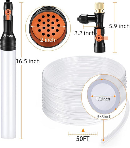 Gravel Vacuum for Aquarium Water Changer Fish Tank Cleaning Tools, Siphon - Image 6