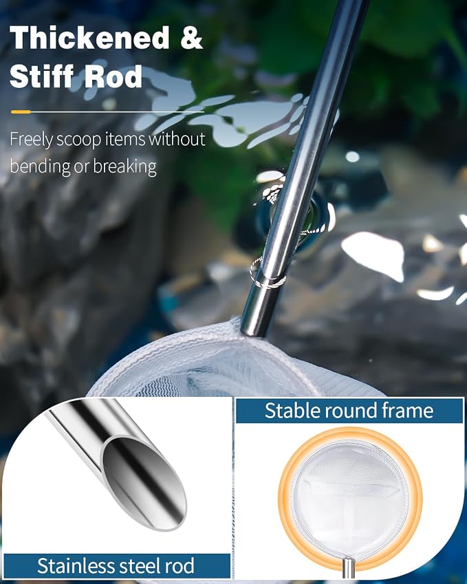 Pawfly Soft Round Aquarium Net, 2 Inch Shrimp Net - Image 3