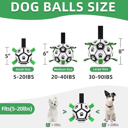 QDAN Dog Toys Soccer Ball with Straps, Interactive Toys - Image 6
