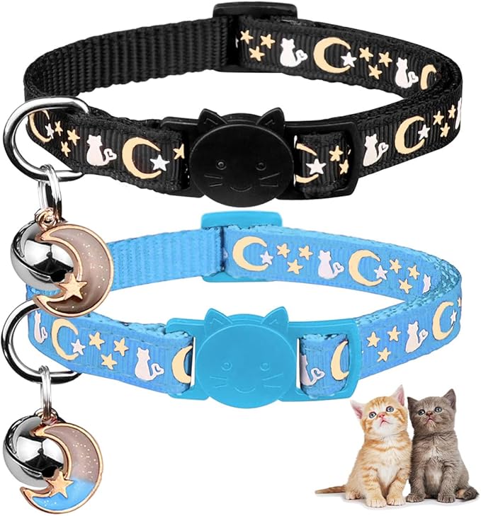 Baeuppit 2PCS Breakaway Cat Collars by Baeuppit