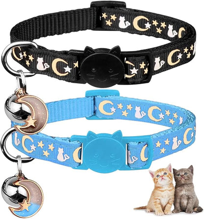2PCS Breakaway Cat Collars by Baeuppit