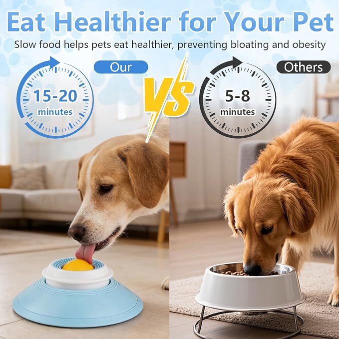 Dog Cat Licks Toys for Liquid Food, Anxieties Relief Slow Feeder Dog Lick Ball - Image 2