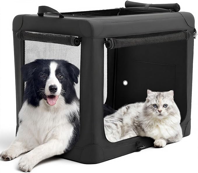 DUMOS Dog Crate 42 Inch Travel Cat Pet Carrier by DumosLifestyle