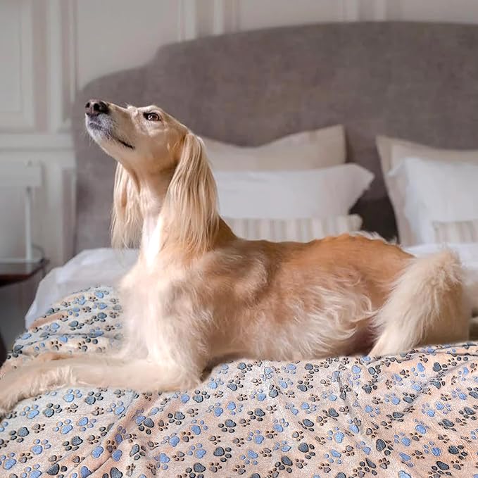 Dog Blankets for Large Dogs, Soft Fluffy Flannel Pet Blanket Mat Cover for Bed - Image 7