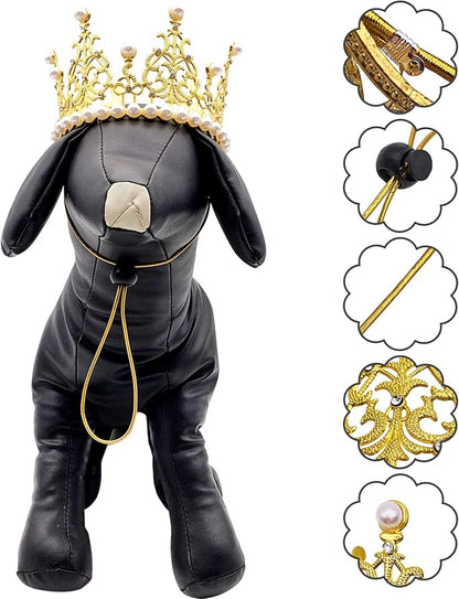 PET SHOW 2pcs Large Dog Crown Headband Sheep Big Pet Hat - Image 4