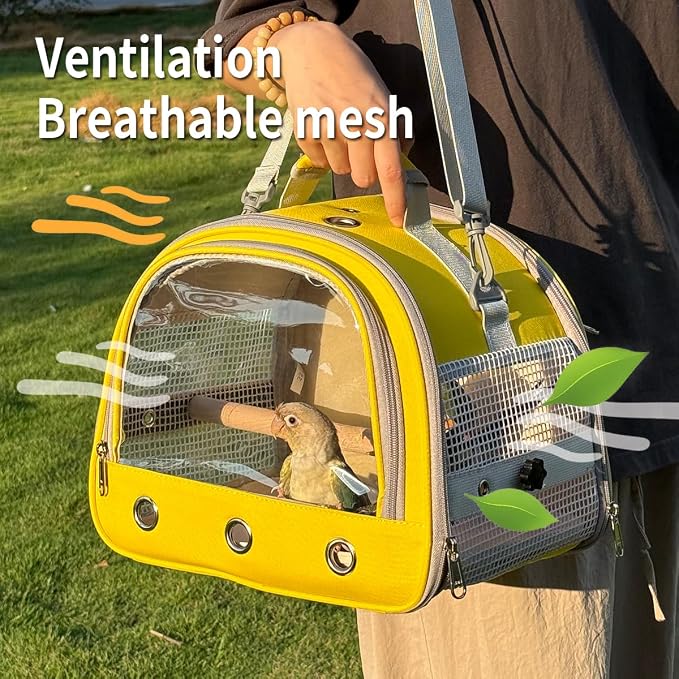 Bird Carrier, Bird Cage Parakeet Parrot Budgie Carrier Backpack - Image 4