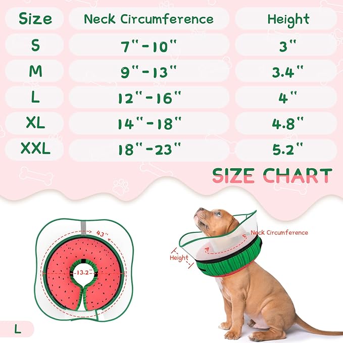 Supet Raised Inflatable Dog Cone Collar to Stop Licking, Soft Dog Cone - Image 6