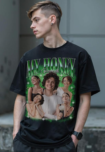 Custom Bootleg Rap Shirt with Photo Text, Vintage Custom Picture Shirt - Image 7