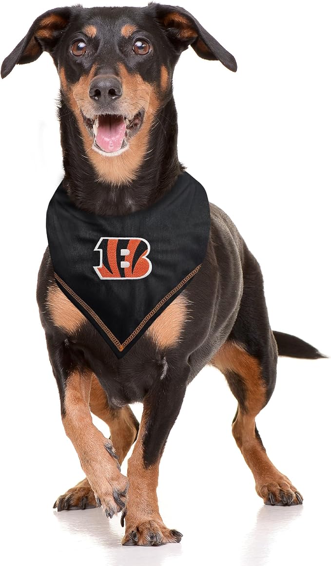 Pets First NFL Cincinnati Bengals TIE Bandana, Large/X-Large. Dog Bandana Scarf - Image 6