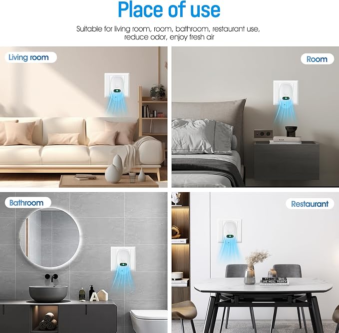 Air Ionizers for Home, Living Room Compact Freshener for Pet, and Kitchen Odor - Image 6