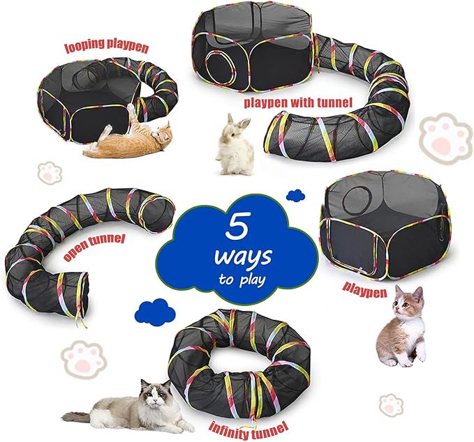 CLKHOWL Outdoor Cat Enclosure, Portable Cat Tents - Image 3