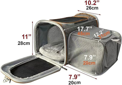 Mr. Peanut's Expandable Airline Approved Soft Sided Pet Carrier, Luxury Travel - Image 5