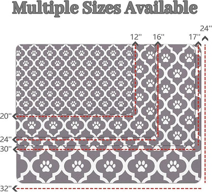Dog Food Mat 17X30 Inch Pet Feeding Absorbent Mats - Image 4