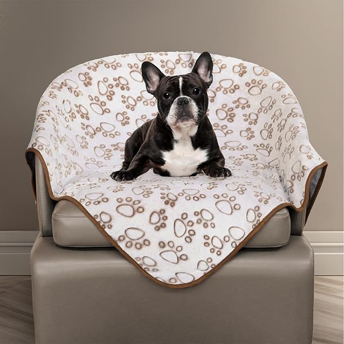 Stuffed Brown Small Premium Soft Dog Blanket, by STUFFED