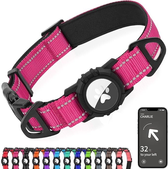 Joytale Airtag Dog Collar, Reflective Pet Collar by Joytale