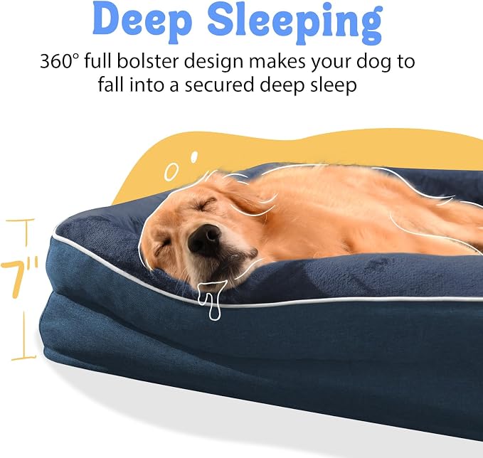 Removable Orthopedic Large Dog Bed -XL Large Dog Beds - Image 3