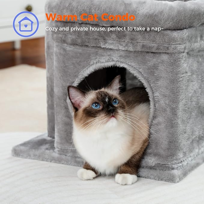 PEQULTI Cat Tree Tower for Indoor Cats - Image 3