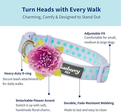 Blueberry Pet Adjustable Flocking Dog Collar - Image 2