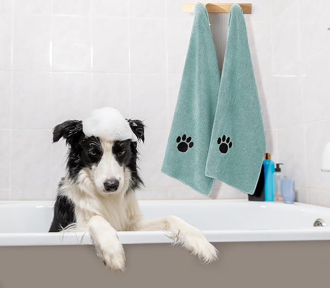 Microfiber Dog Towels for Drying Dogs, Super Absorbent and Soft Pet Grooming - Image 5