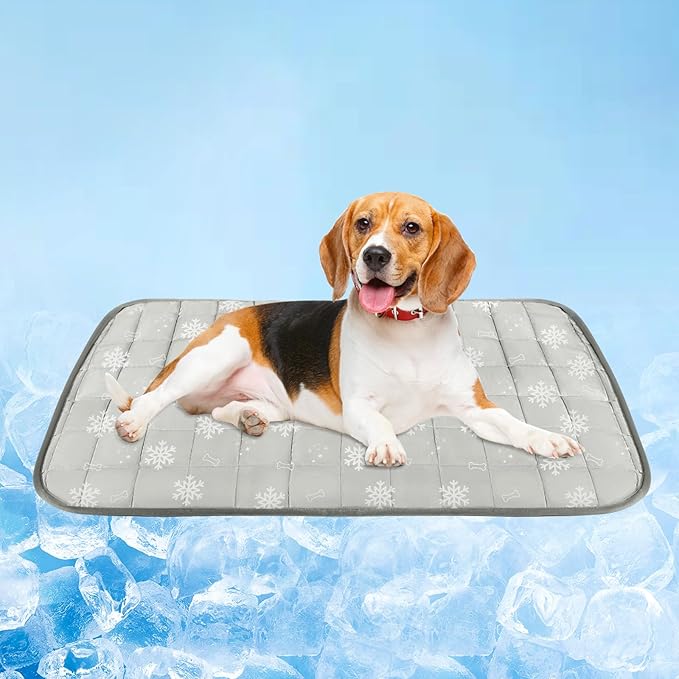 RIOGOO Dog Cooling Mat, Dog Blanket Washable, Cool Fabric & Internal Waterproof by RIOGOO