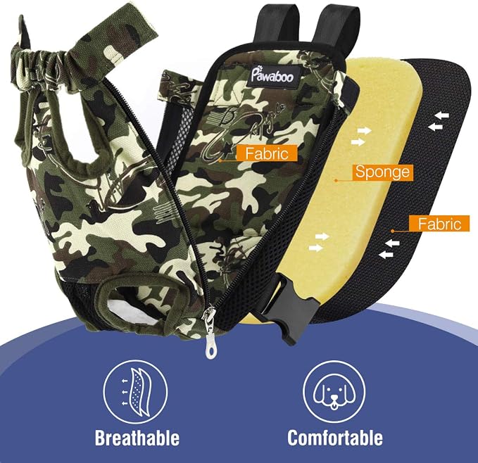 Pawaboo Pet Carrier Backpack, Adjustable Pet Front Cat Dog Carrier Backpack - Image 5