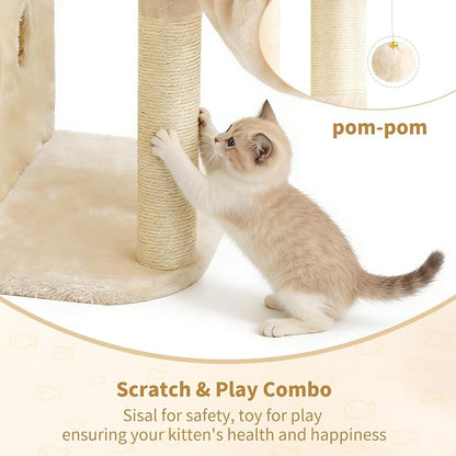 Heybly Cat Tree, 25.6-inch Cat Tower - Image 7