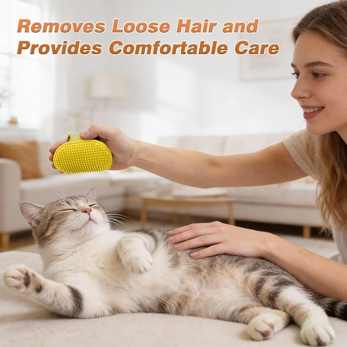 7PCS Dog Bath Brush | Pet Grooming Gloves | Storage Bag | Soothing Massage - Image 5