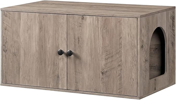 HOOBRO Cat Litter Box Enclosure, Hidden Litter Box Furniture by HOOBRO