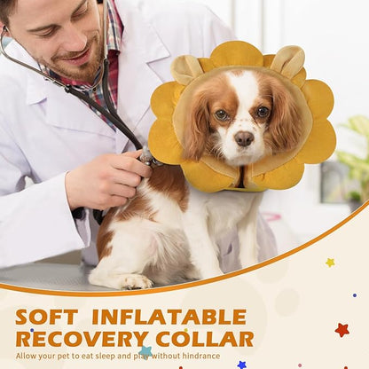 IEUUMLER Inflatable Recovery Dog Collar, Protective Donut Cone, Adjustable Soft - Image 6